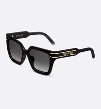 Dior DiorSignature S10F Sunglasses Black Square Authentic Made in Italy