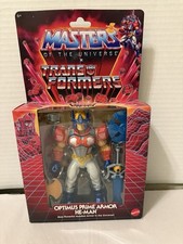 Masters of The Universe MOTU x Transformers Optimus Prime Armor He-Man