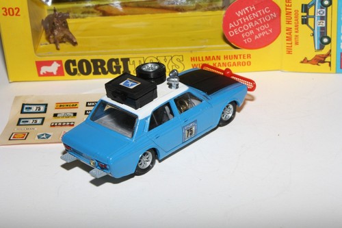 Corgi 302 Hillman Hunter Rally car, Mint in VNM Original Box - Picture 5 of 8