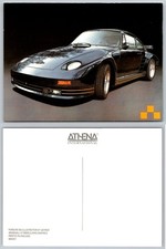 Vintage Porsche 930 Turbo Sports Car Illustration Postcard Athena