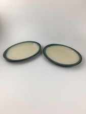 Cloverleaf Pottery Oval Dinner Plates x 2