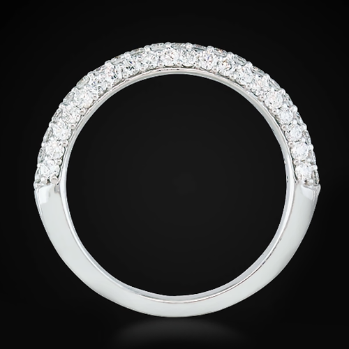 Diamant-Verlobungsband 1,25 Karat Platin Rundschliff zertifiziert im Labor... - Bild 5 von 12