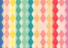 Buntes geometrisches Muster Wandkunst � Moderne Wohnkultur Abstrakt Ge