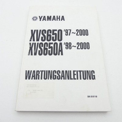 Original Yamaha XVS 650 A Drag Star Werkstatthandbuch Reparaturanleitung C8900