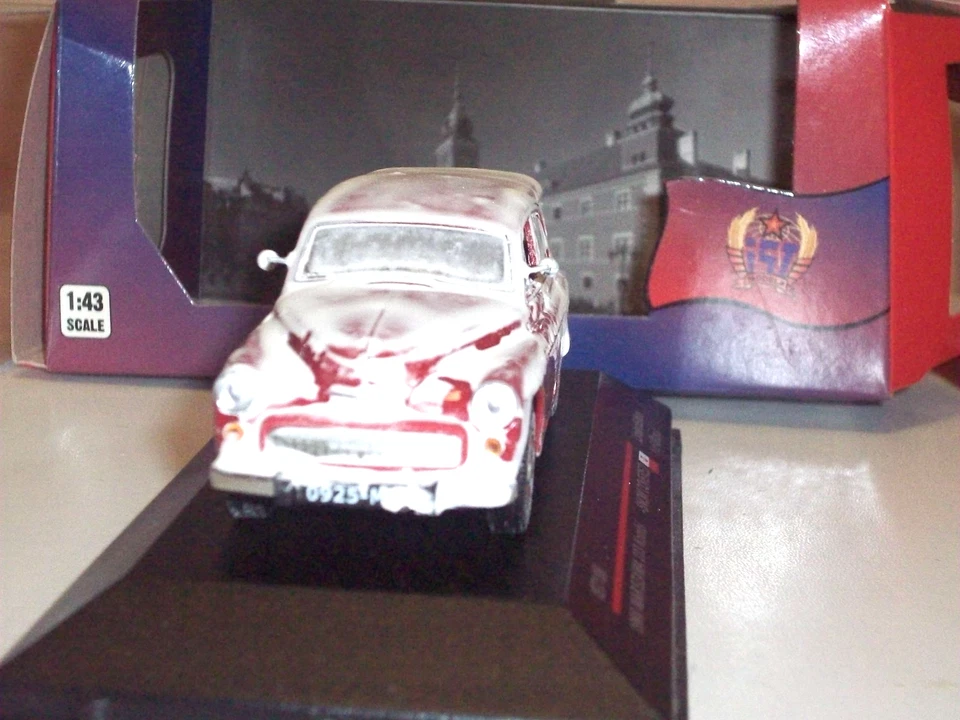 IXO 1/43 IST186 1960 WARSZAWA 203 Kombi Snow Covered Limited Edition 1 of 480pcs - Immagine 4 di 4