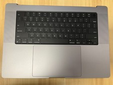 Apple MacBook Pro 16" A2485 KEYBOARD PALMREST TOPCASE BATTERY TOUCHPAD GRAY "A"