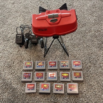 Virtual Boy Complete Set - Console/ALL 14 North American Games - TEST Working***