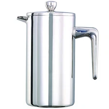 Service Ideas PDWSA800PS Double Wall Coffee Press, Stainless Steel, Polished, 27