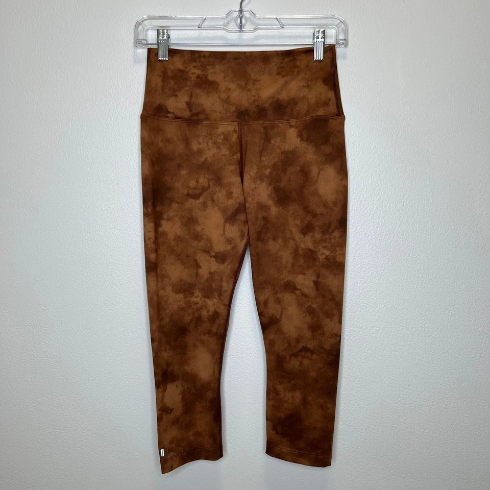 NOBULL Project Mujer Marrón Tie Dye Leggings Pantalones Gimnasio Atlético Yoga Correr Capris Foto 2 de 4