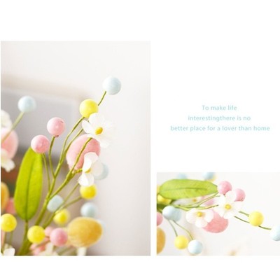 Easter Tree Branch Colorful Painting Foam Eggs Pick Vase Ornaments Spring Wreath