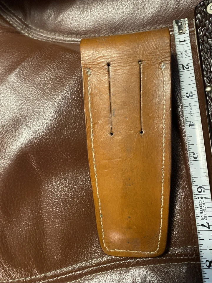 Винтажный Western 932 H большой складной карманный нож-пила с ножнами сделано в США - Изображение 3 из 4