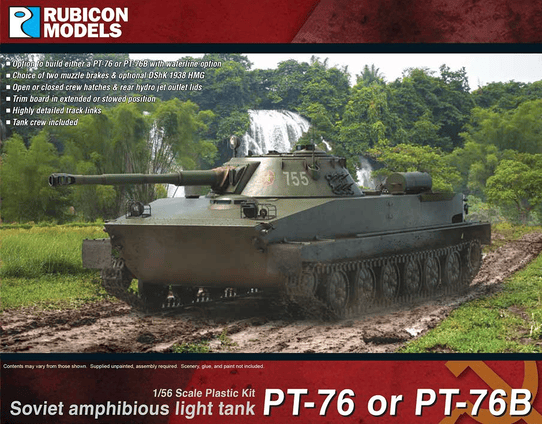 Rubicon Models PT-76/ PT-76B Soviet Amphibious Light Tank 1/56 28Mm Sowjet-image