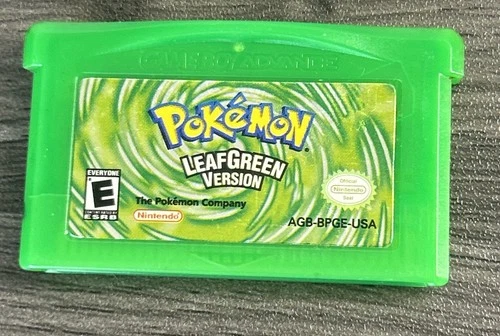 Pokemon LeafGreen Version GBA Game Boy Advance Authentic Tested Leaf Green OEM