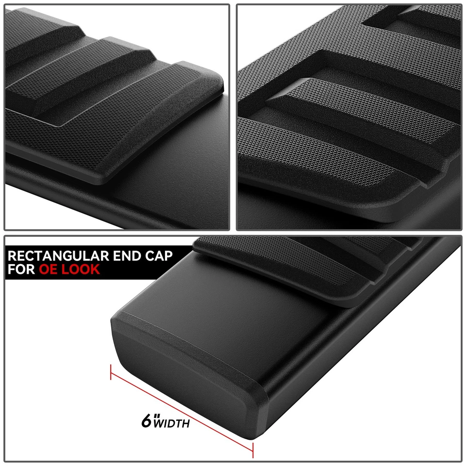 For 04-24 Nissan Titan/XD King Cab Black 6" Flat Side Step Bar Running Boards — 第 3/4 张图片