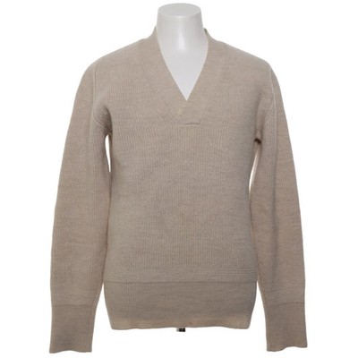Nigel Cabourn, Strickpullover, Größe: 52, Beige, Wolle, Rippenstrick #cQa