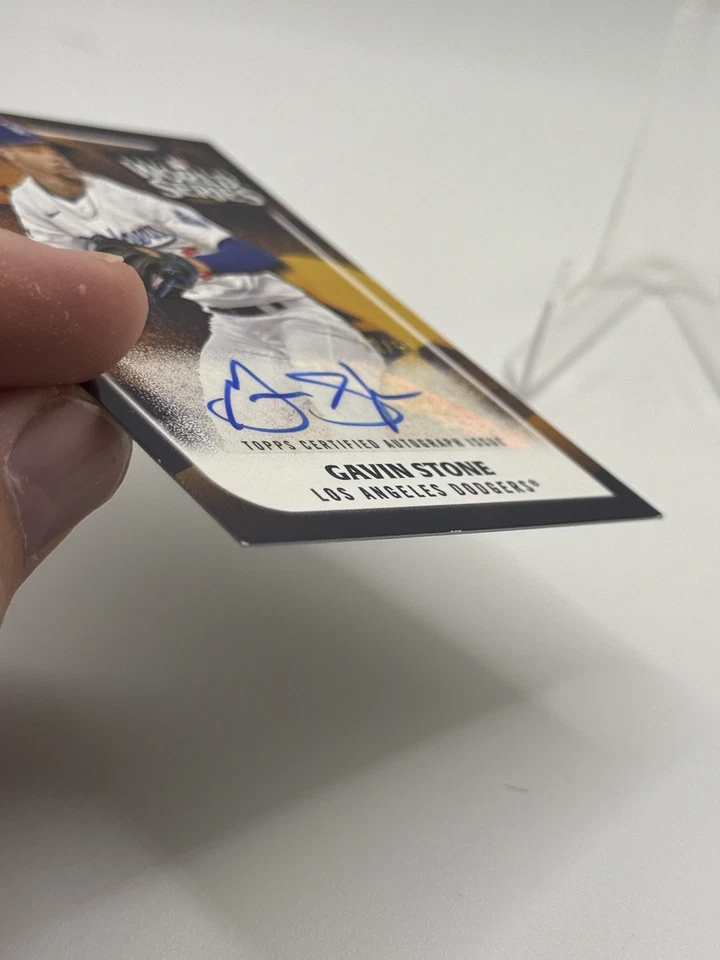 2025 Topps Series 2 World Champion Auto Gavin Stone #15/50 (WCA-GS) Dodgers - Image 3 of 4