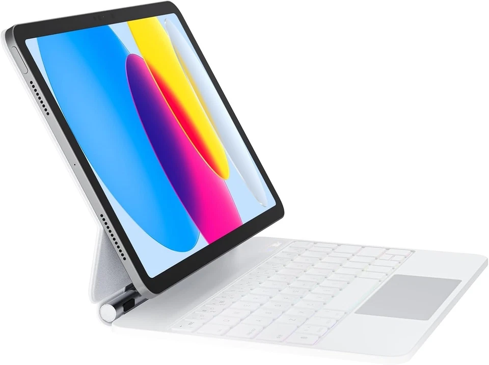 🔥NEW  iPad A16 2025 & 2022  White Magic Keyboard Case-Backlit Keys & Trackpad - Image 3 of 4