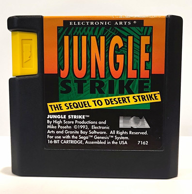 Jungle Strike (Sega Genesis, 1993) Electronic Arts - Game Cartridge Only