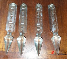 LOT PAMPILLES  CRISTAL LUSTRE SUSPENSION ANCIENNES