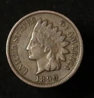 USA 1890 Indian Head Cent - VF
