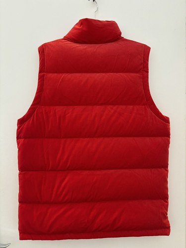 Adidas Puffer Vest Gilet Adicolor 70s Red Velvet Velour Large UK14 US10 £170 - Picture 6 of 20