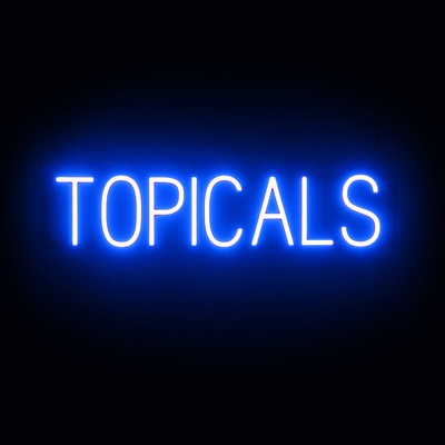 SpellBrite TOPICALS Sign | Neon Topicals Sign Look, LED Light | 29.0'' x 6.3''