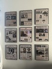 Set of 9 Framed Classic Horror Film News Prints - Michael Meyers Chucky Etc — photo 1