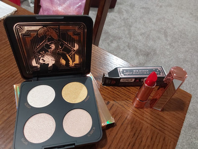 LASplash Golden Gatsby Old Money Highlighting Palette/LIPSTCK in DAISY FL SZ NEW