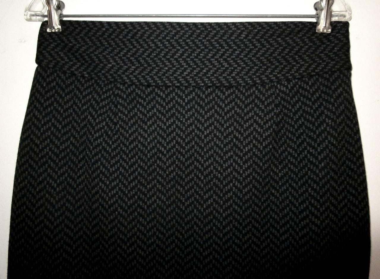 GRACE ELEMENTS BLACK HERRINGBONE TWEED PENCIL SKI… - image 3