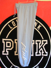 Victoria's Secret PINK Size S Campus Fleece Sweatpants Light Blue
