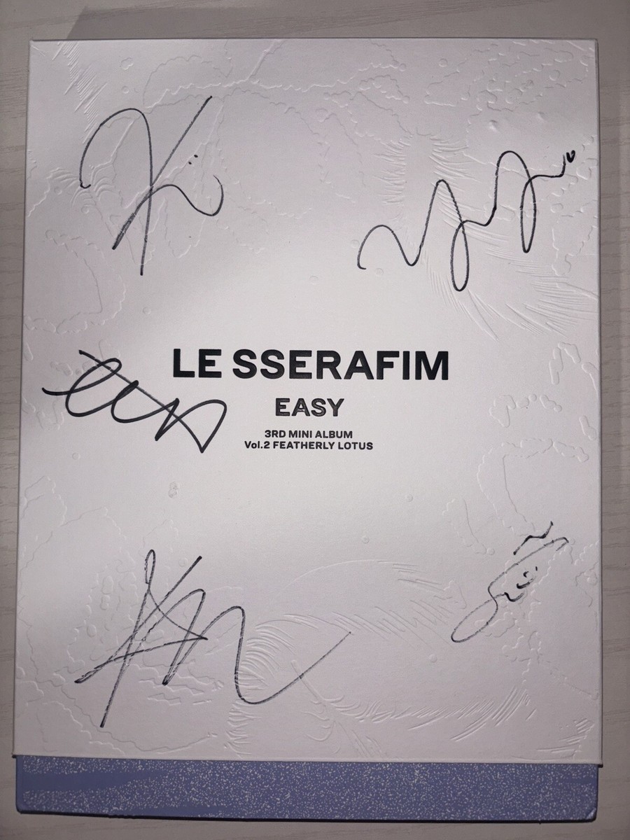 LE SSERAFIM [EASY] All Member Autographed Signed Album | eBay