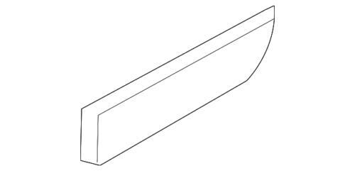Moldura lateral para Ford (N/P 5S4Z-6129077-AAPTM)