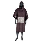 MDNS Change Robe Poncho Unisize Black Mosaic Schnelltrocknend Surf