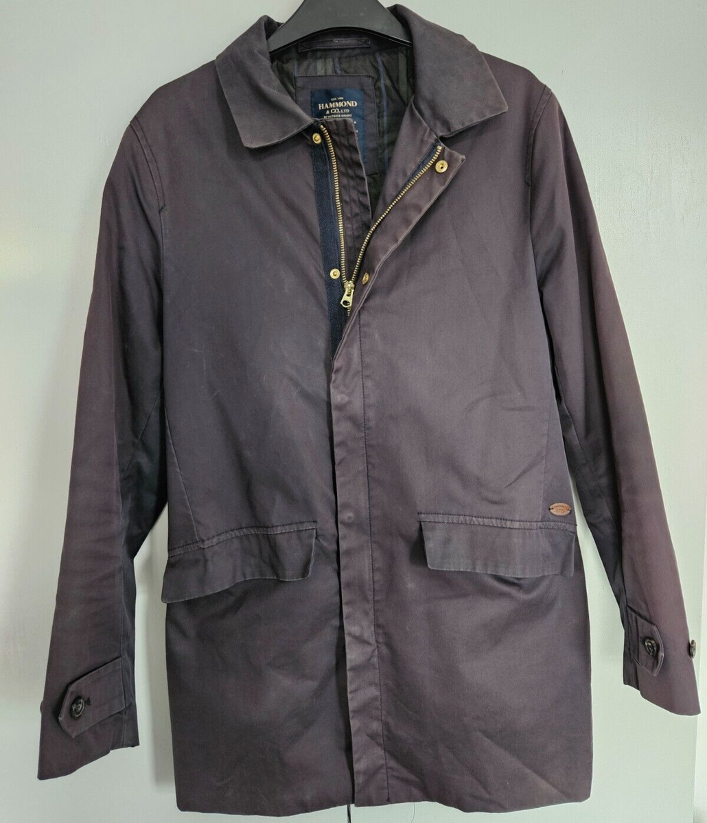 Hammond Men's Coat by Patrick Grant, Workman 108, Size Small, Black,  EXC