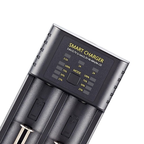 Dual Slot Smart Battery USB Charger for LI-Ion/Imr Ncr 25500 26650 Inr - Afbeelding 2 van 12
