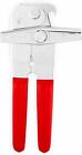 Ez Duz It American Made Red Grips Manual Deluxe Can Opener - Made In The Usa