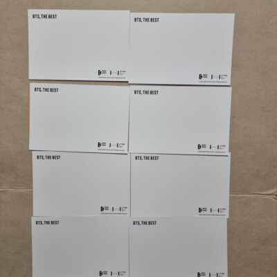 BTS] THE BEST OFFICIAL MD POSTCARD SET 8 PCS - PURPLE | eBay