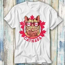 Catnada Canada Day Cat T Shirt Meme Gift Top Tee Unisex 468