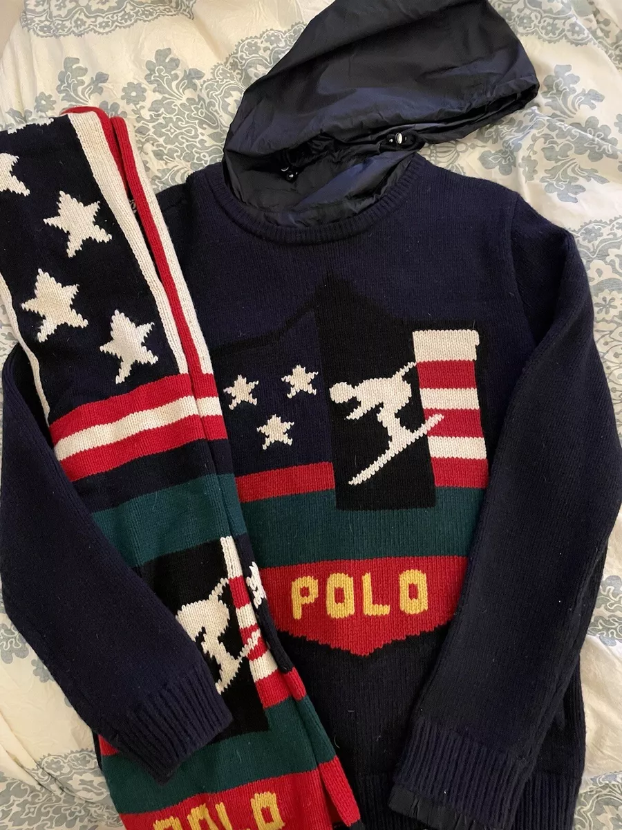 Polo ralph lauren clearance scarf print sweater