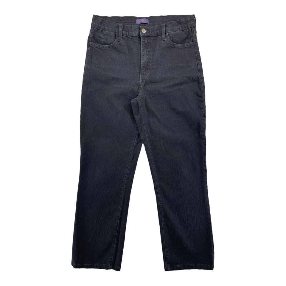 NYDJ Women’s Jeans 6 Dark Blue Mid-Rise Cropped Stretch Denim Made in USA - Image 4 of 4