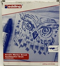 Edding 5000 Acrylic Marker broad Light Blue 5 Pack Permanent acrylic paint
