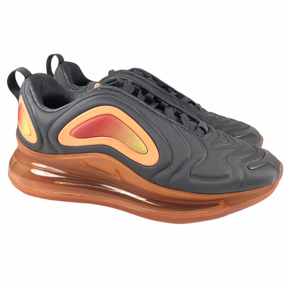 kant Drikke sig fuld kritiker Nike Air Max 720 GS Gray Gunsmoke Orange Pulse Running AQ3196-004 Youth Sz  5.5Y | eBay