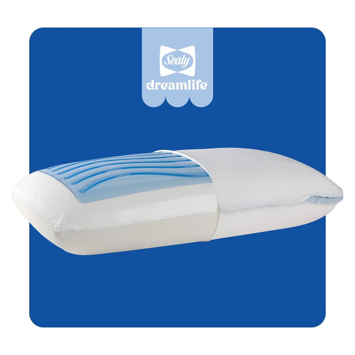 Sealy Dreamlife Medium Firm Gel Memory Foam Pillow - Standard | eBay