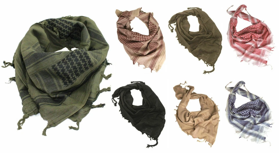 Mil-Tec Hals Kopf Tuch Shemag 110x110 cm Tarn Schal PLO Pali Baumwolle SHEMAGH