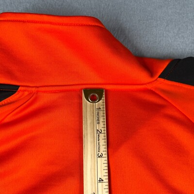 Miami Marlins Majestic Track Jacket 2XL Orange Graphic Print