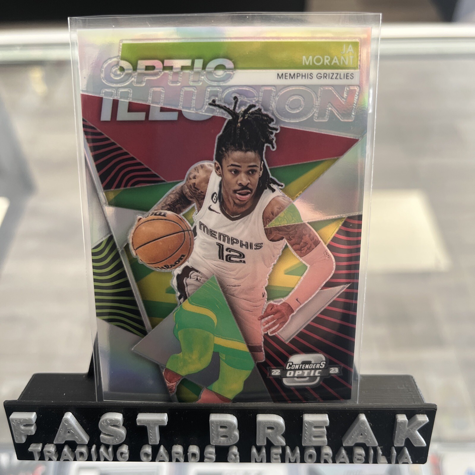 2022-23 Panini Contenders Ja Morant Optic Illusion Silver #11