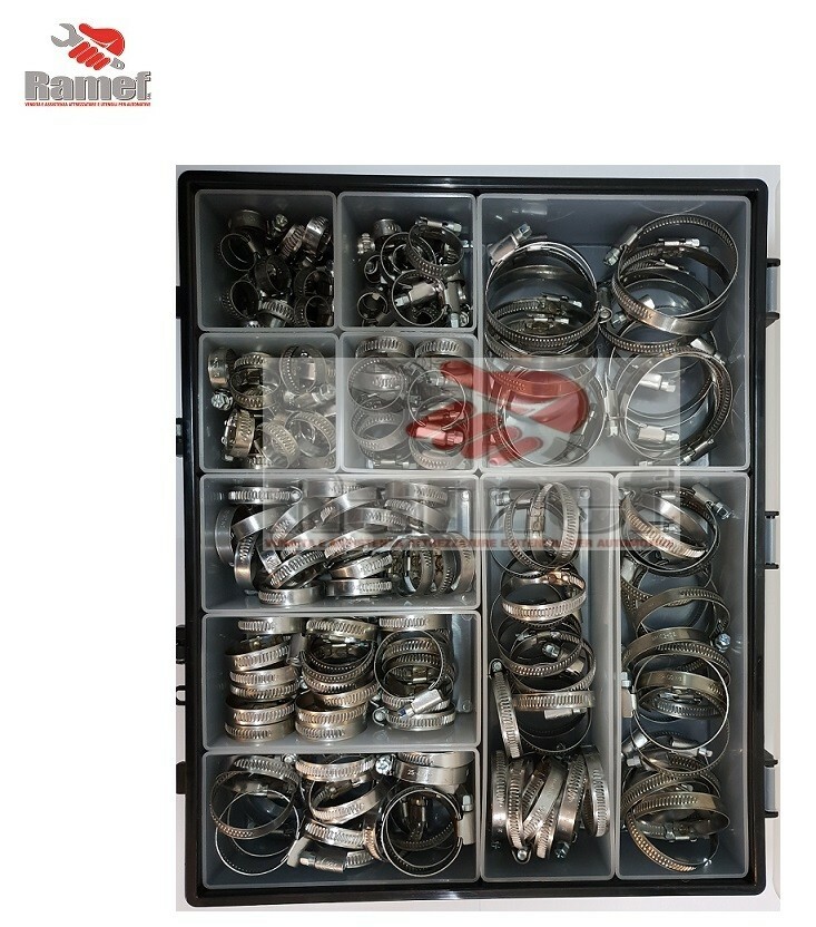 Kit Valigetta 100 Fascette Stringitubo Nastro Imbutito Professionale