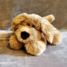 Animal Alley Brown Laying Puppy Dog Commonwealth Plush 11" Floppy Soft