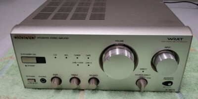 ONKYO A-907X インテグレーテッドステレオランプ ONKYO A-907X Integrated Stereo Amplifier Transistor Silver from
