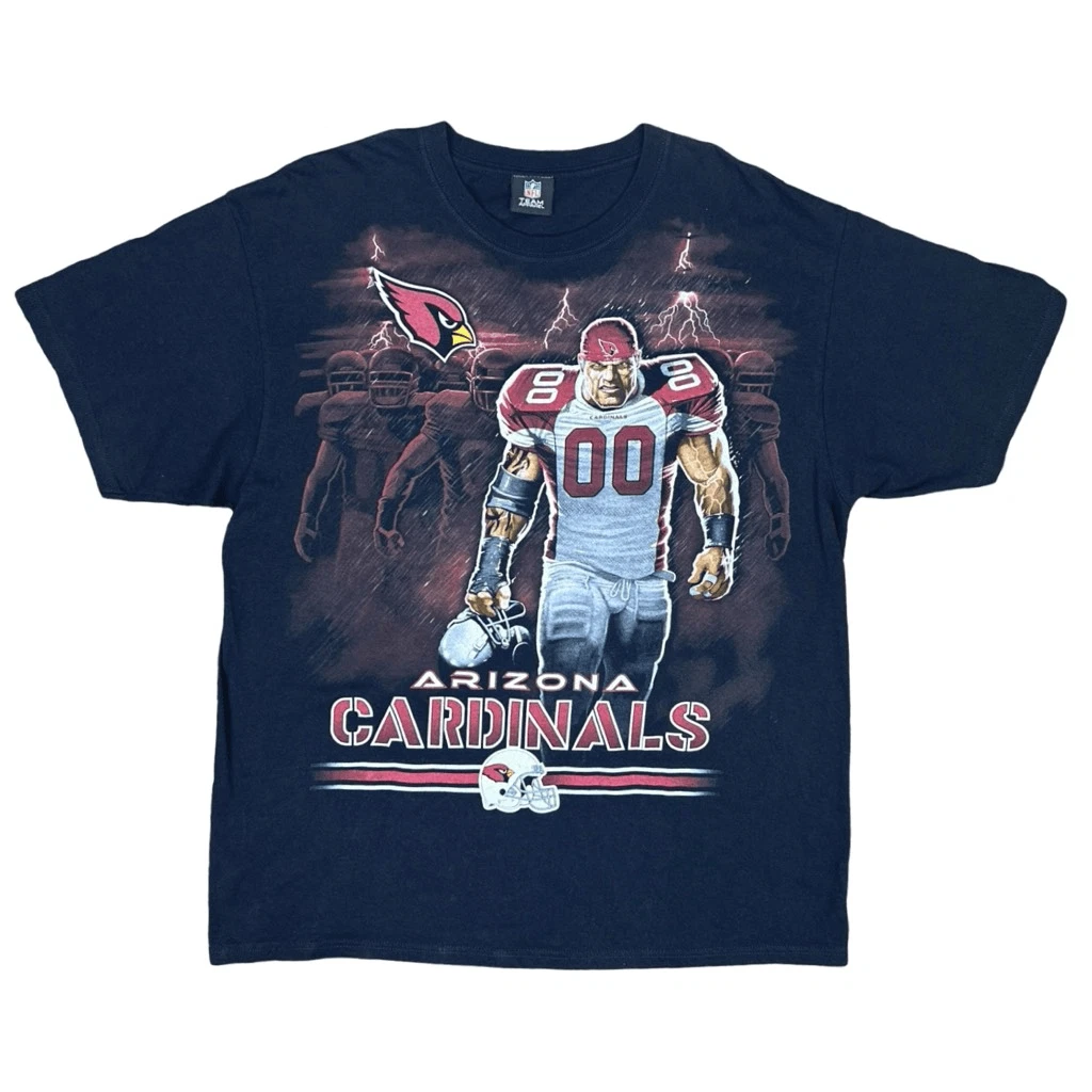 NFL Team Apparel Arizona Cardinals Tunnel Adult Tee Size L/XL Fan Wear Football